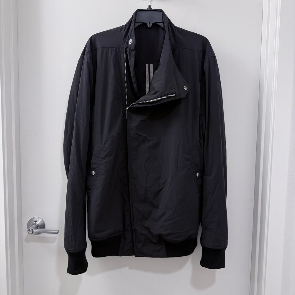 $2,160 Rick Owens Hollywood Flight Jacket Black IT50